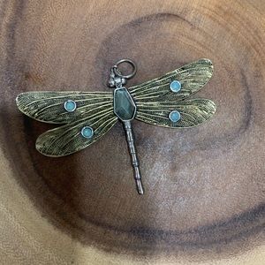 Large Waxing Poetic dragonfly charm/pendant